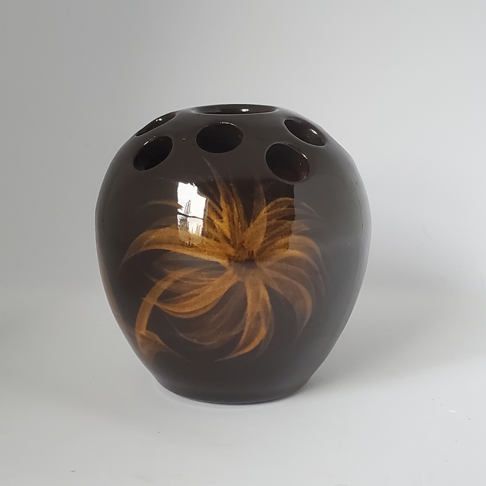 Minehead Pottery Pansey Vase by George Tonkin Fishley Holland Vintage Handmade